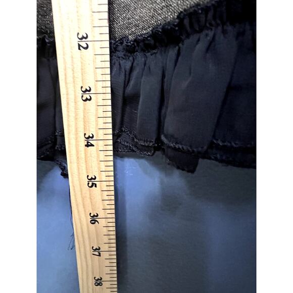 CK Heaven Dress Women's Size Small Ruffle Preppy Long Sleeve Warm Contrasting - Picture 9 of 9